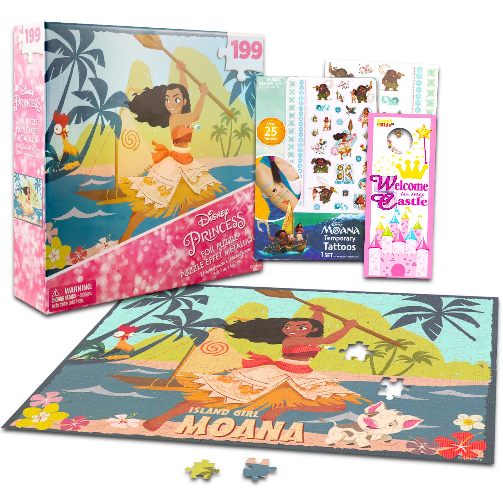 Amazon | ディズニー プリンセス モアナ パズル 子供用 セット - 199